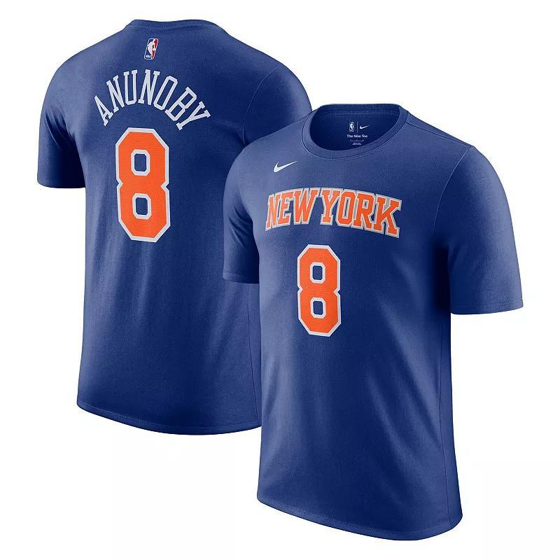 Mens Nike OG Anunoby New York Knicks Icon Edition Name & Number T-Shirt Product Image