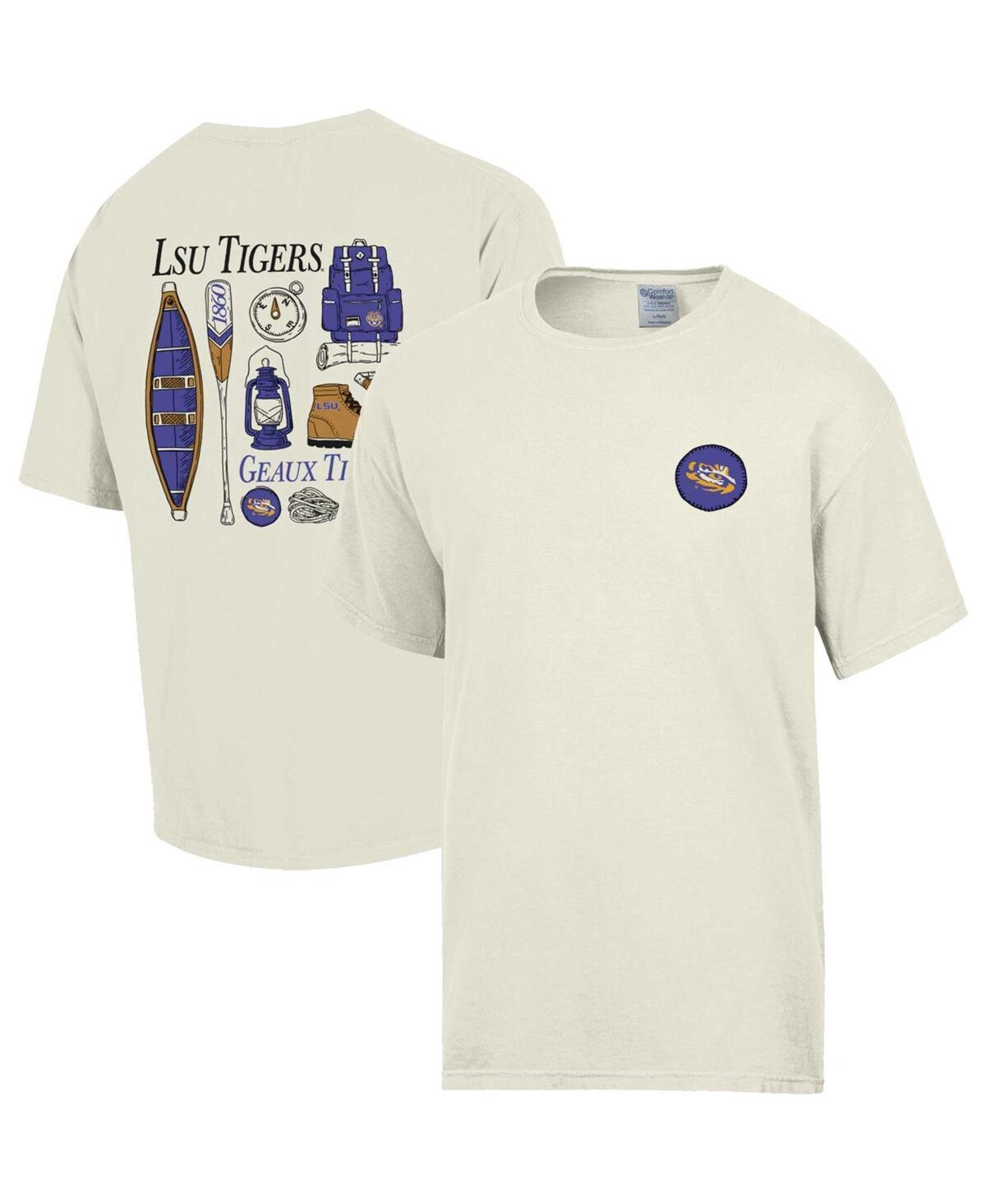 Mens Comfort Wash Cream LSU Tigers Camping Trip T-Shirt Product Image