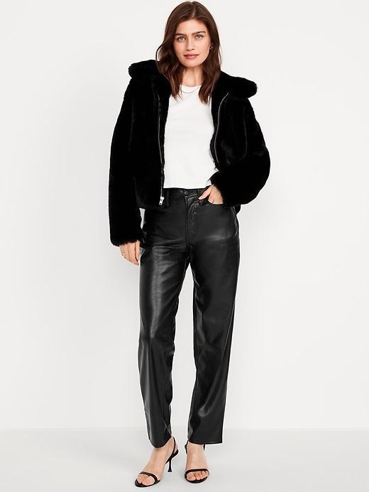 High-Waisted OG Loose Faux-Leather Pants product image