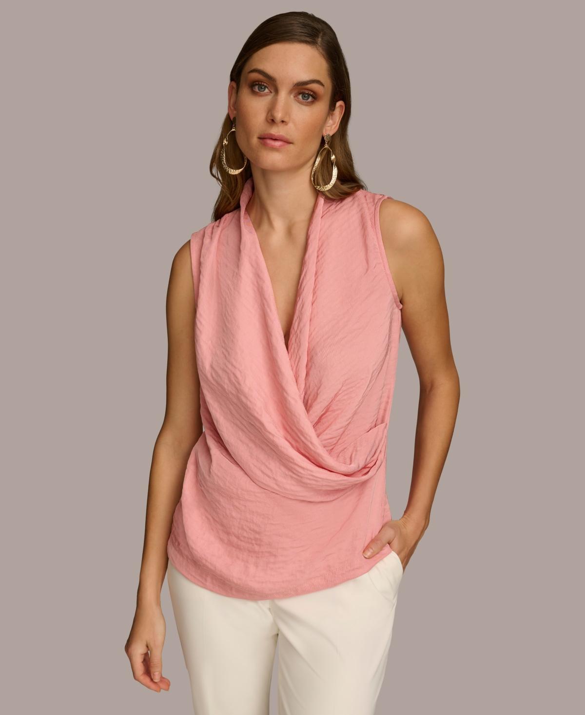 Women's Sleeveless Faux Wrap Top product image