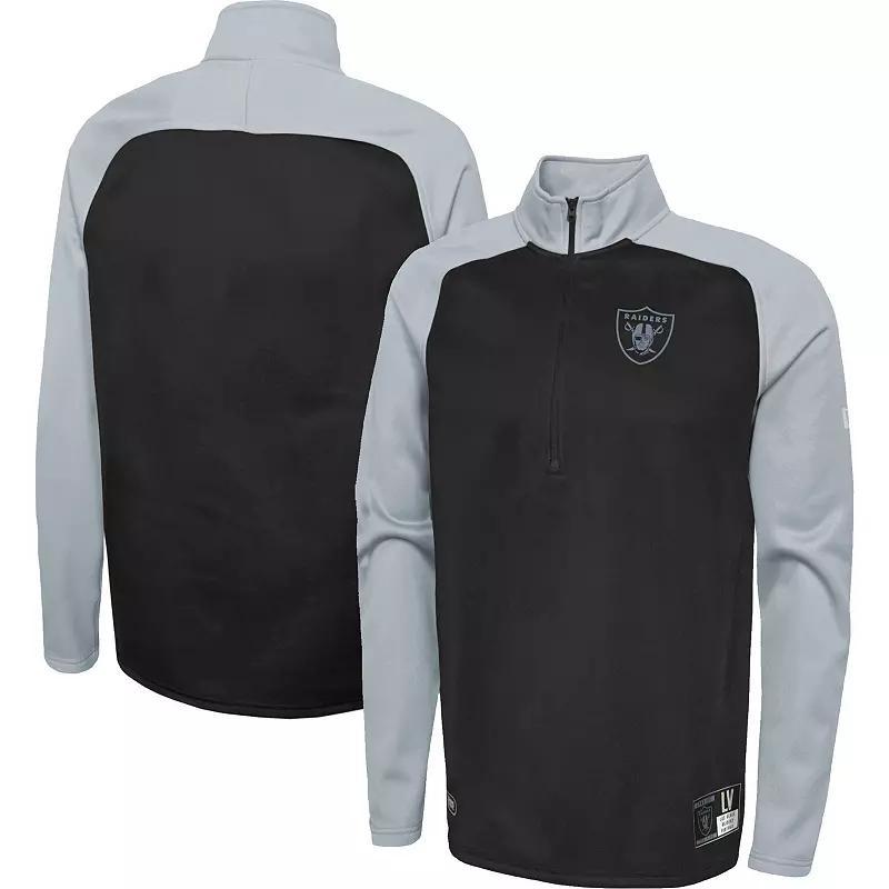 Mens New Era Green Green Bay Packers Combine Authentic O-Line Raglan Half-Zip Jacket Product Image