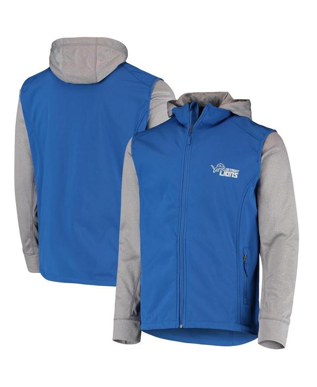 Mens Dunbrooke Blue and Gray Detroit Lions Alpha Full-Zip Jacket - Blue Product Image