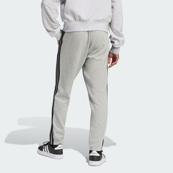 Essentials 3-Stripes Open Hem Fleece Pants Product Image