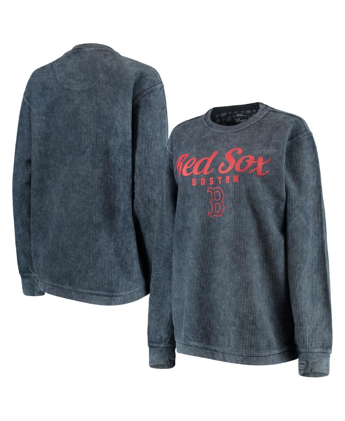 Women's G-III 4Her by Carl Banks Navy Boston Red Sox Comfy Cord Pullover Sweatshirt Product Image