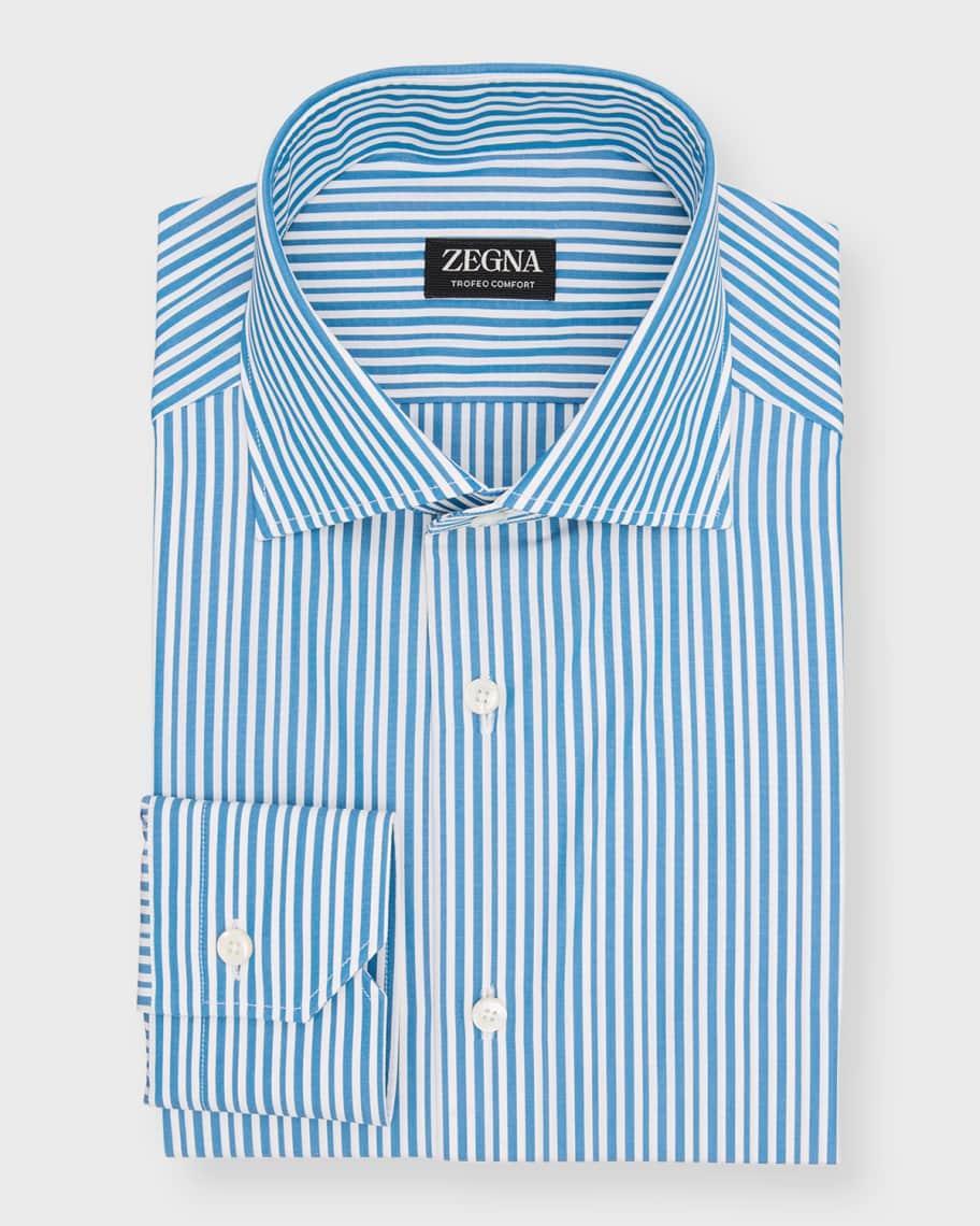 Men's Trofeo Comfort Cotton Stripe Dress Shirt Product Image