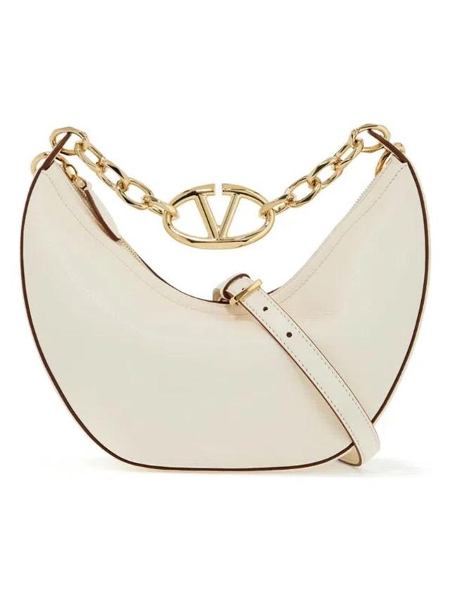 Women's Vlogo Moon Small Hobo Bag In Bianco Product Image