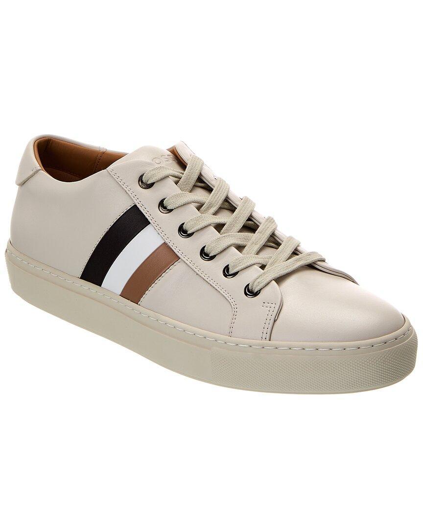 HUGO BOSS Mirage Leather Sneaker In White Product Image