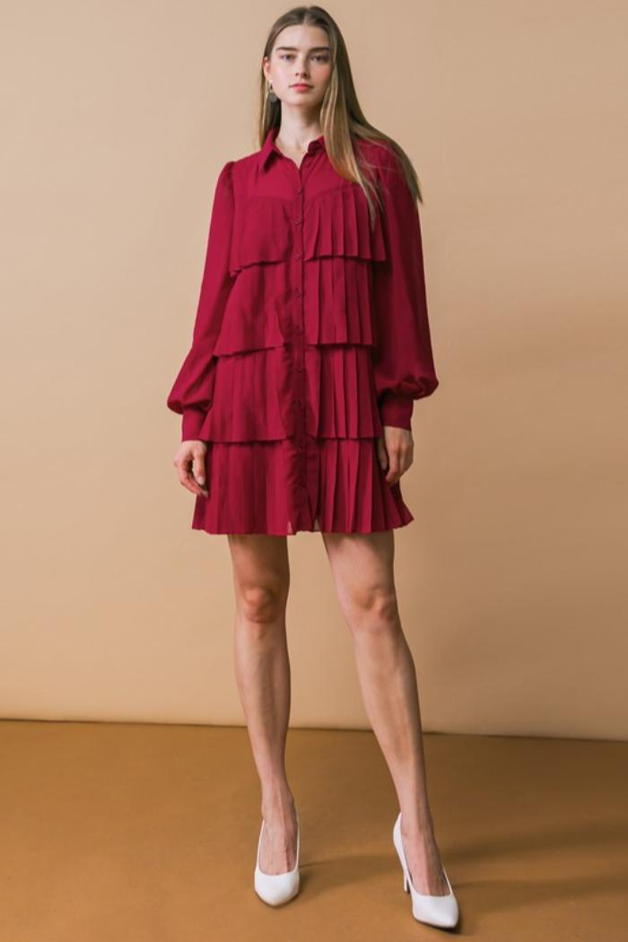 Ruffled Mini Dress Product Image