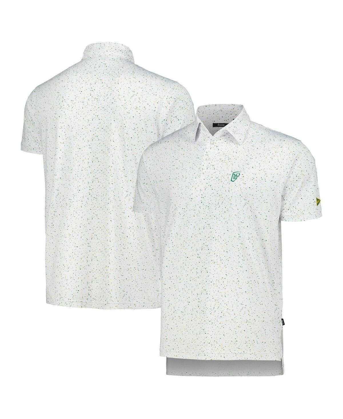 Mens Breezy Golf White Wm Phoenix Open Splatter Polo Product Image