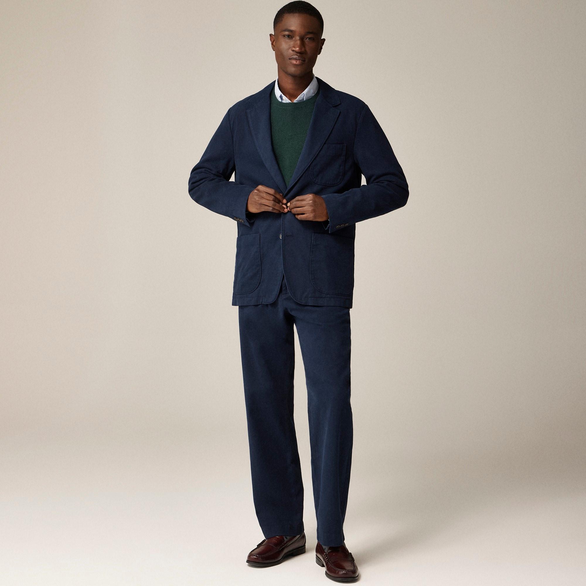 Kenmare Relaxed-fit suit jacket in Italian cotton blend Product Image