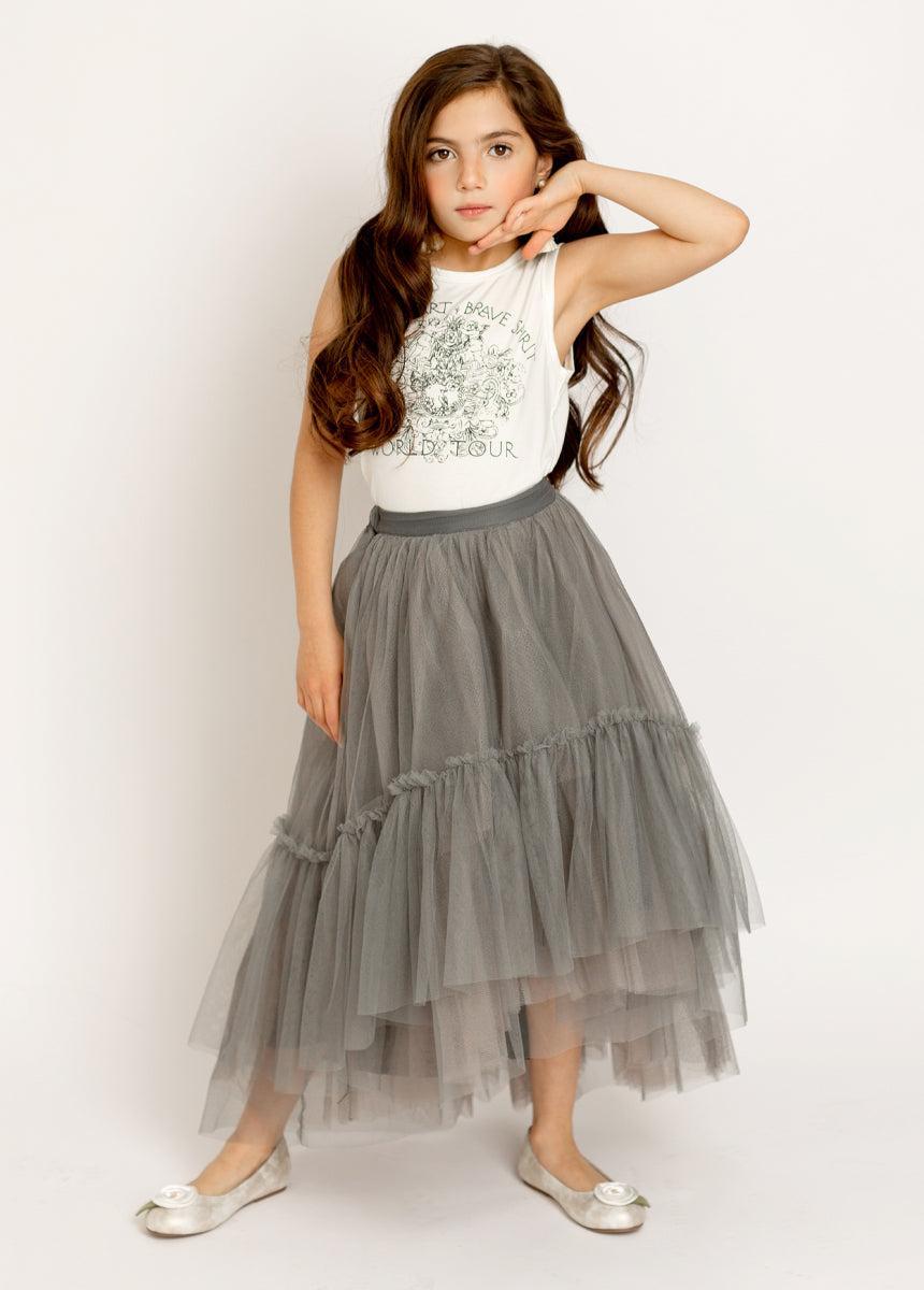 Brigitte Skirt in Gray Product Image