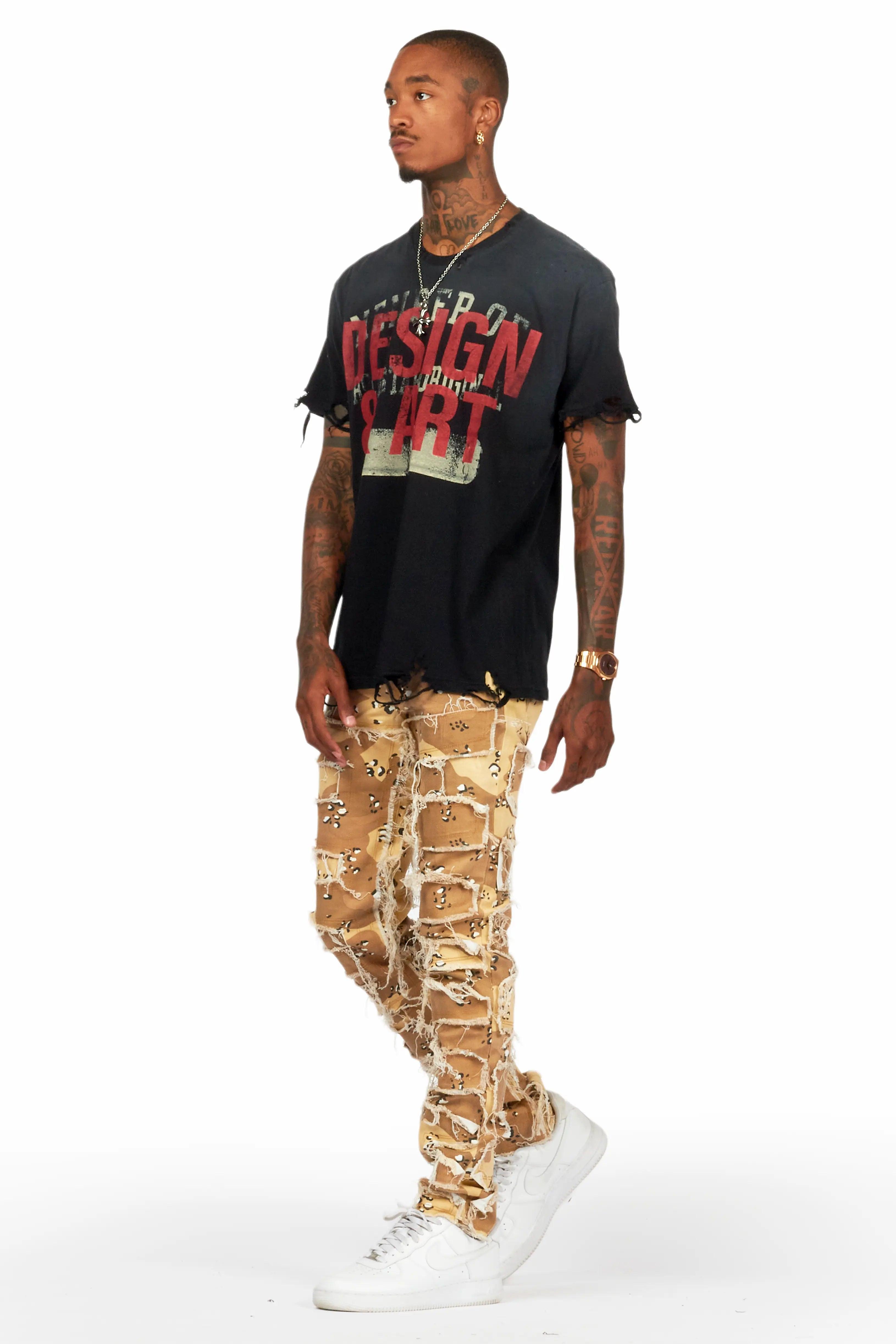 Shake Desert Camo Slim Fit Jean Male Product Image