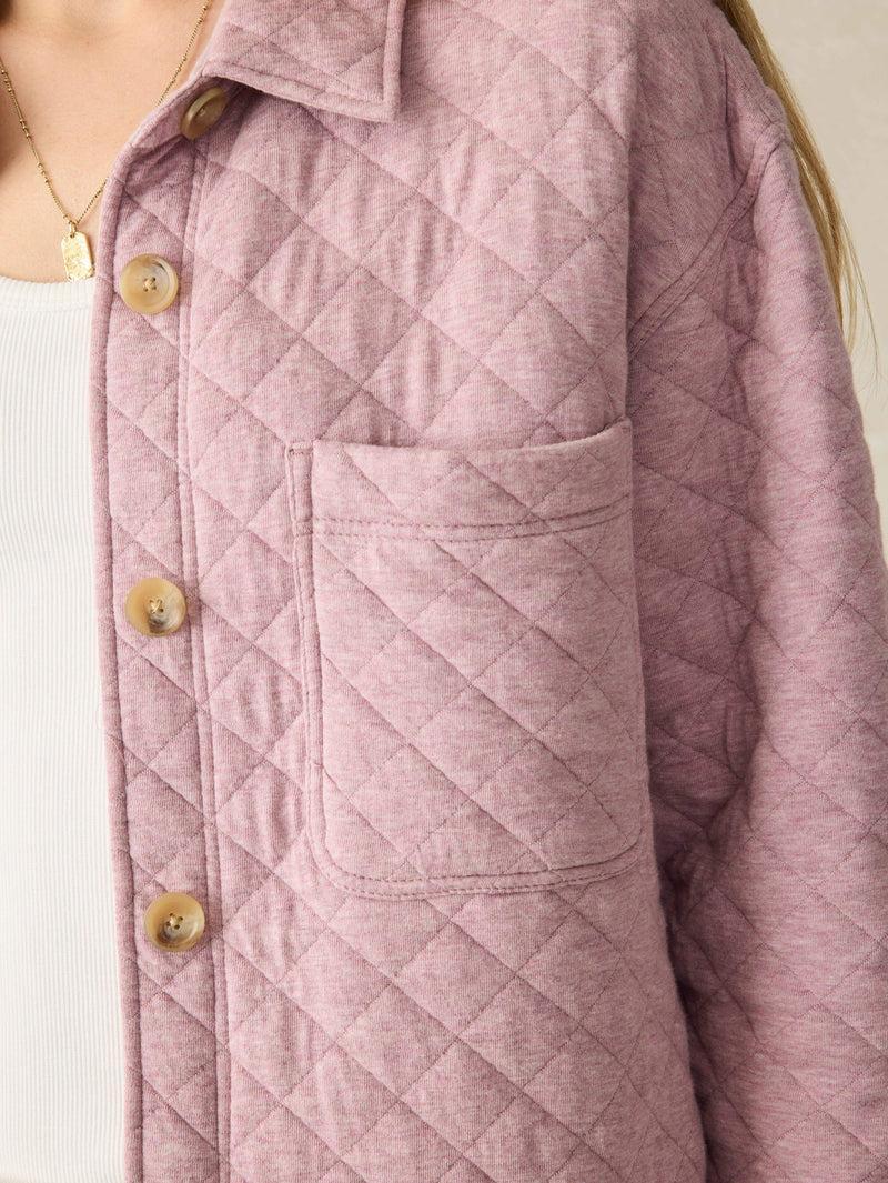 Epic Quilted Fleece Shirt Jacket - Orchid Heather Product Image