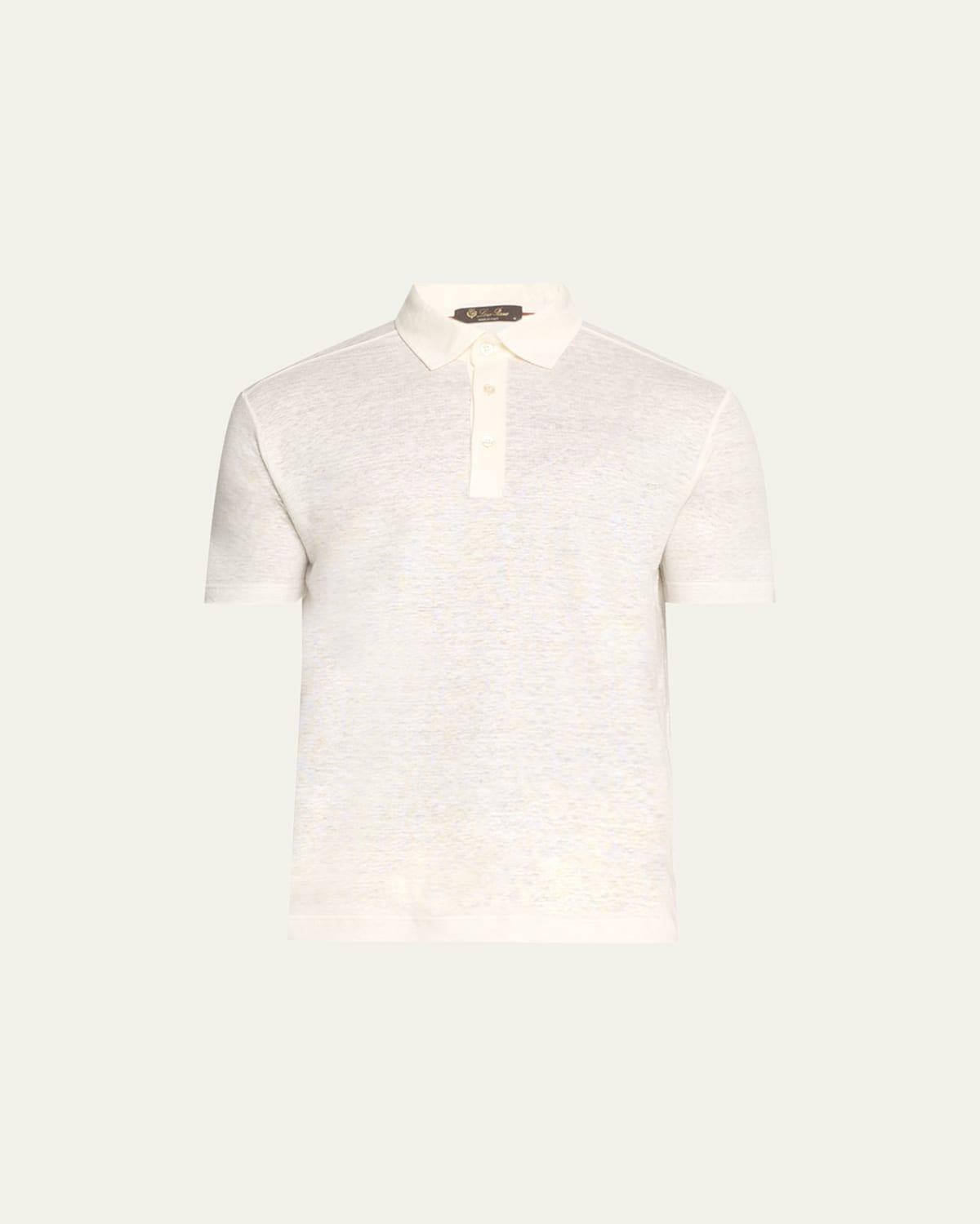 Mens Linen Jersey Dublon Polo Shirt Product Image