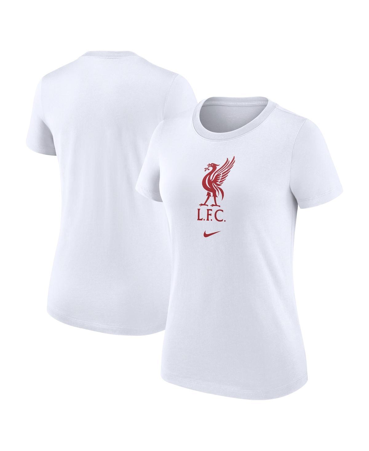 Womens Nike White Liverpool Crest T-Shirt Product Image