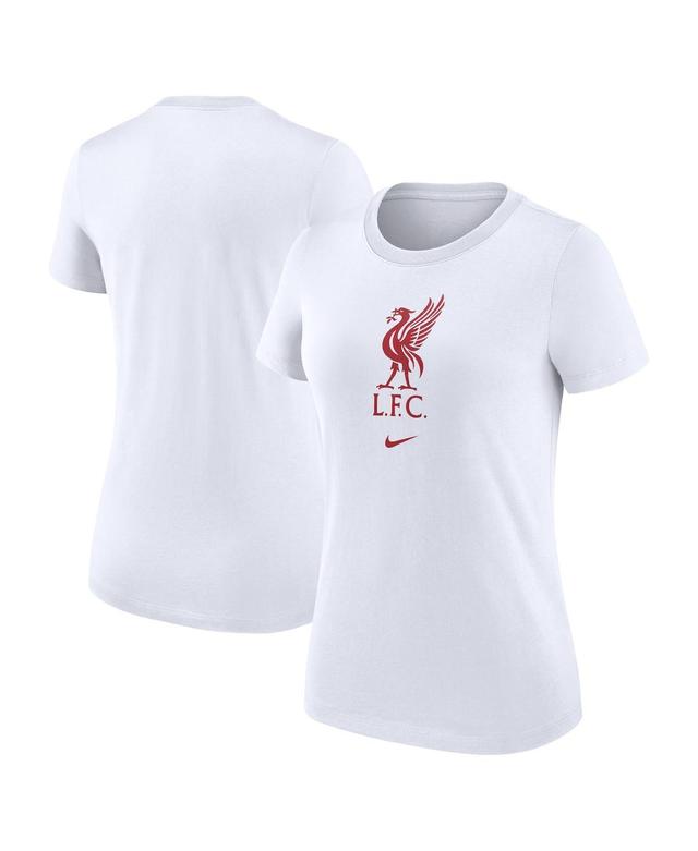 Womens Nike White Liverpool Crest T-Shirt Product Image