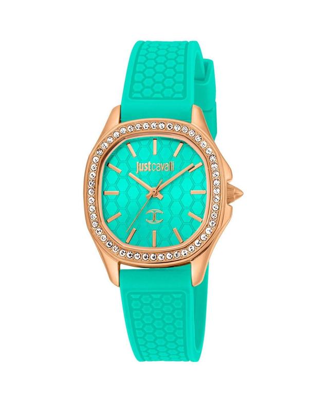 Just Cavalli Womens Glam Chic Turquoise Dial Watch - JC1L263P0035 - Turquoise Product Image