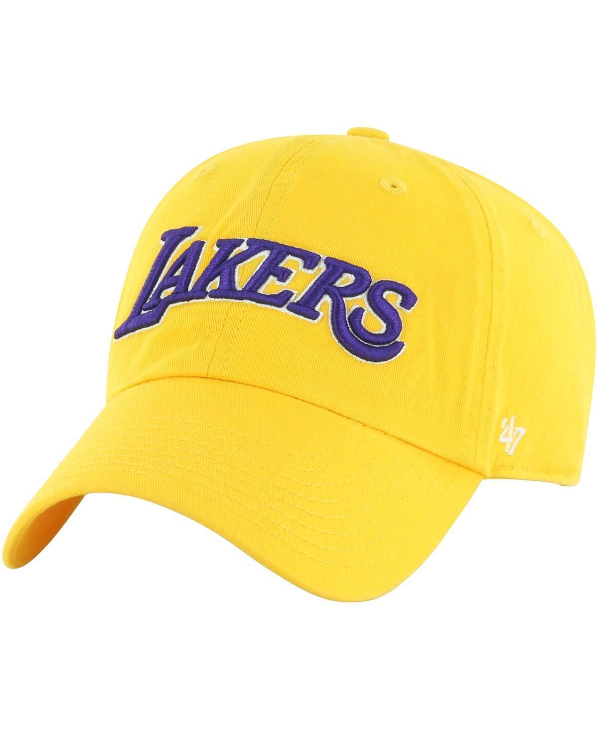 Mens 47 Los Angeles Lakers Core Wordmark Clean Up Adjustable Hat Product Image