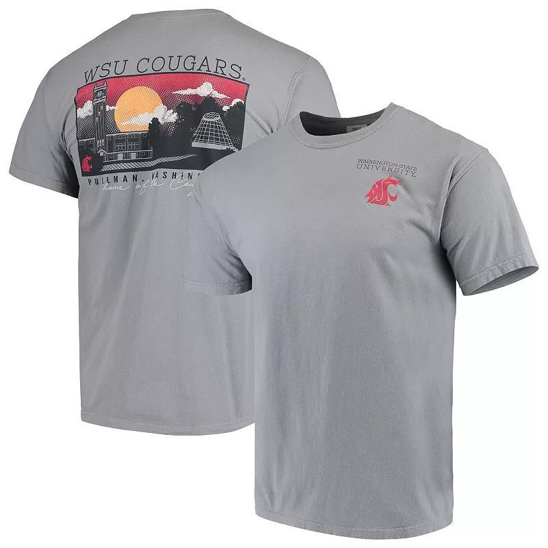 Mens Gray Washington State Cougars Team Comfort Colors Campus Scenery T-Shirt Product Image