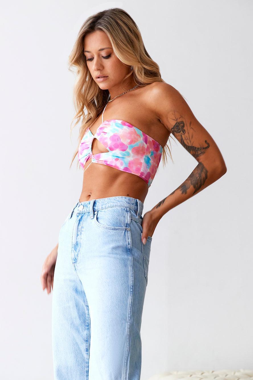 HELLO MOLLY Picturesque Crop Top Multi Product Image