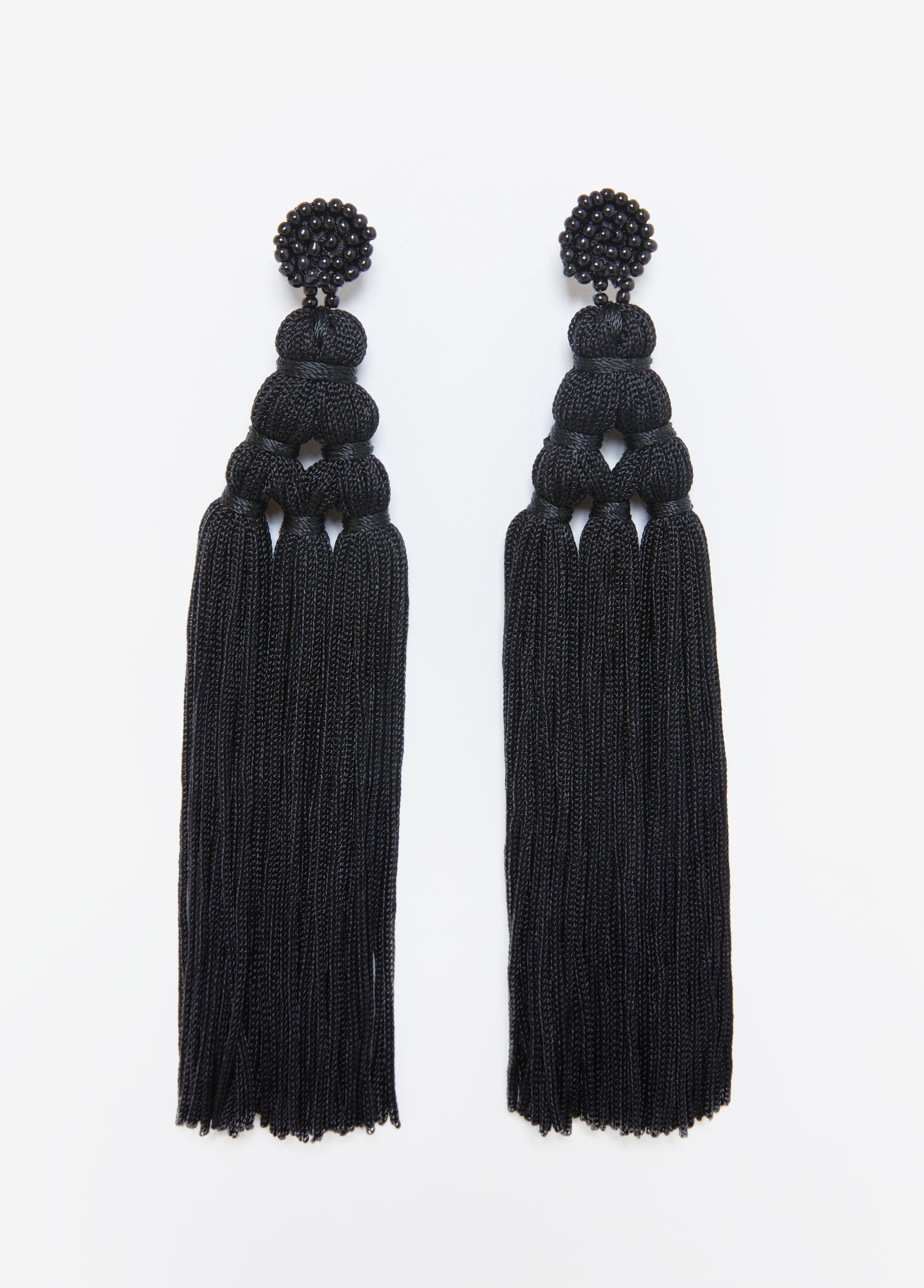 Plus Size Bead And Tassel Earrings Ashley Stewart Product Image