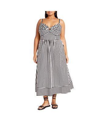 Plus Size Stripe Zaya Dress Product Image