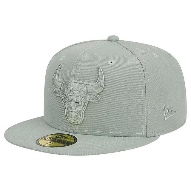 Mens New Era Light Green Chicago Bulls Sage Color Pack 59FIFTY Fitted Hat Product Image