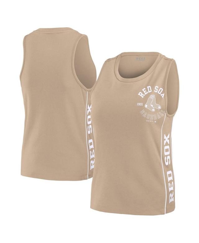 Wear by Erin Andrews Womens Tan New York Yankees Tonal Tank Top - Tan Product Image