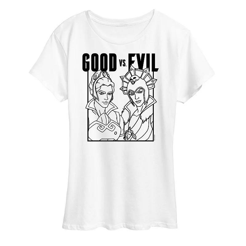 Womens Masters of the Universe Good Evil Graphic Tee Product Image