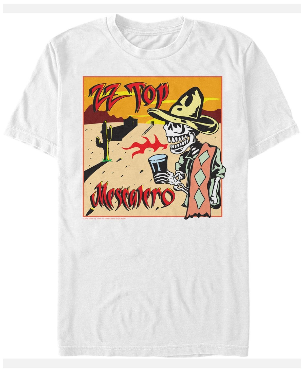 Mens ZZ Top Mescalero Skeleton Album Cover Panel Tee Product Image