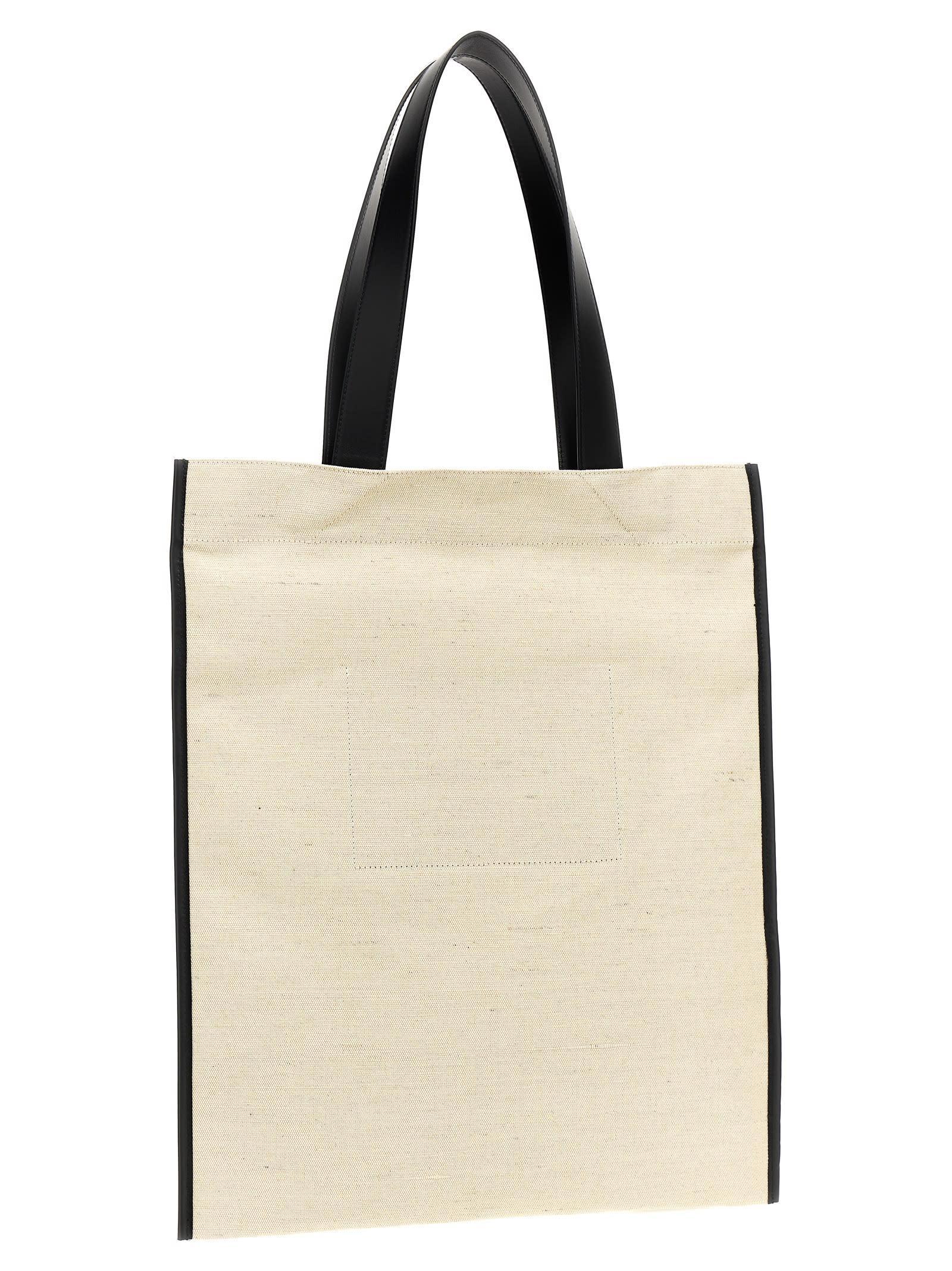 JIL SANDER Medium Flat Shopping Bag In White Product Image