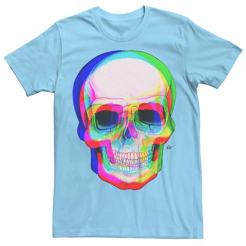 Mens 3D Skull Graphic Tee Product Image