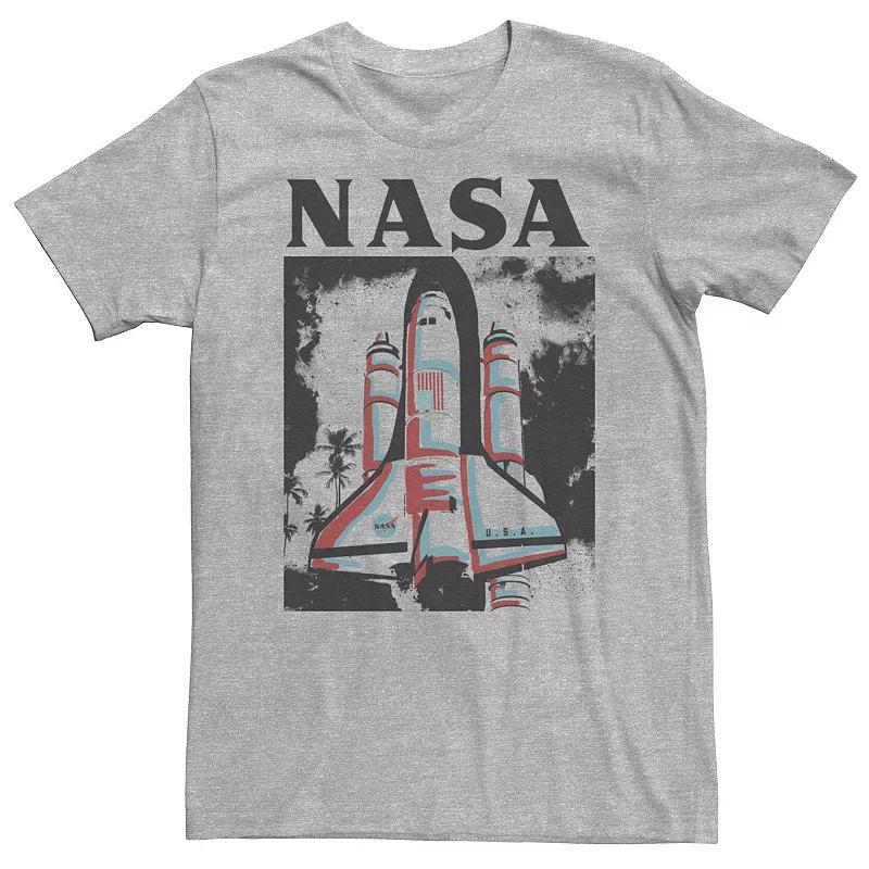 Big & Tall NASA Color Pop Space Craft Launch Tee, Mens Athletic Grey Product Image