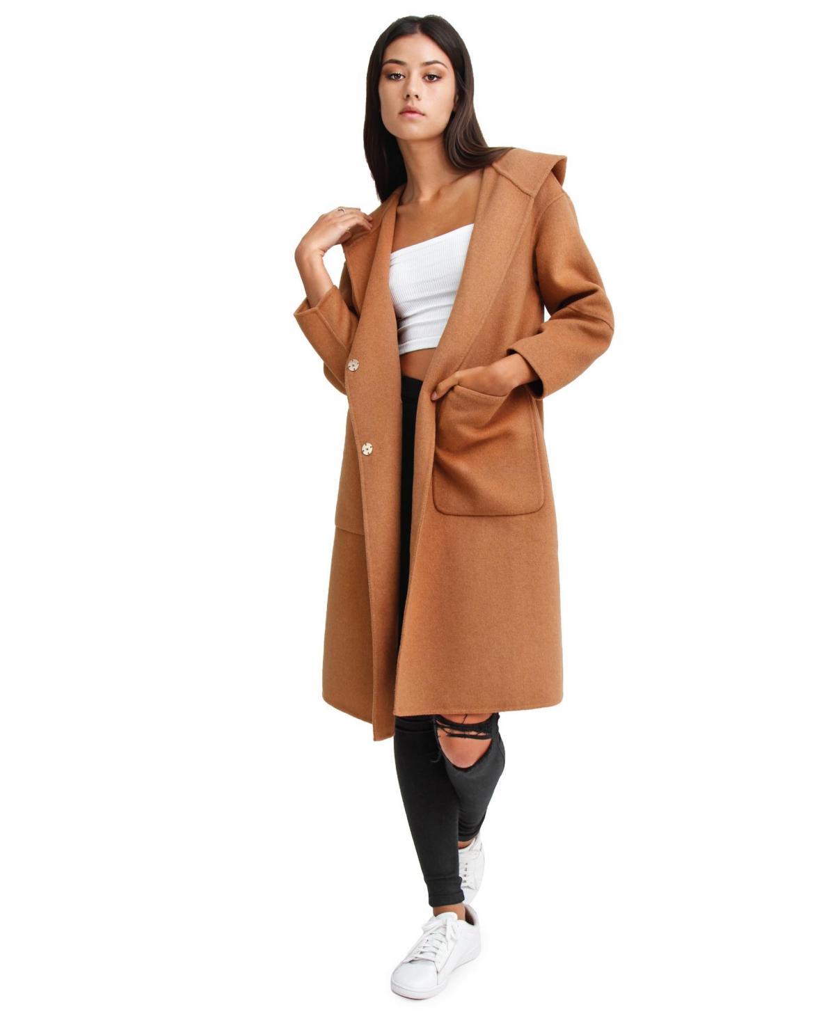 Women Belle & Bloom Walk This Way Wool Blend Oversized Coat Product Image