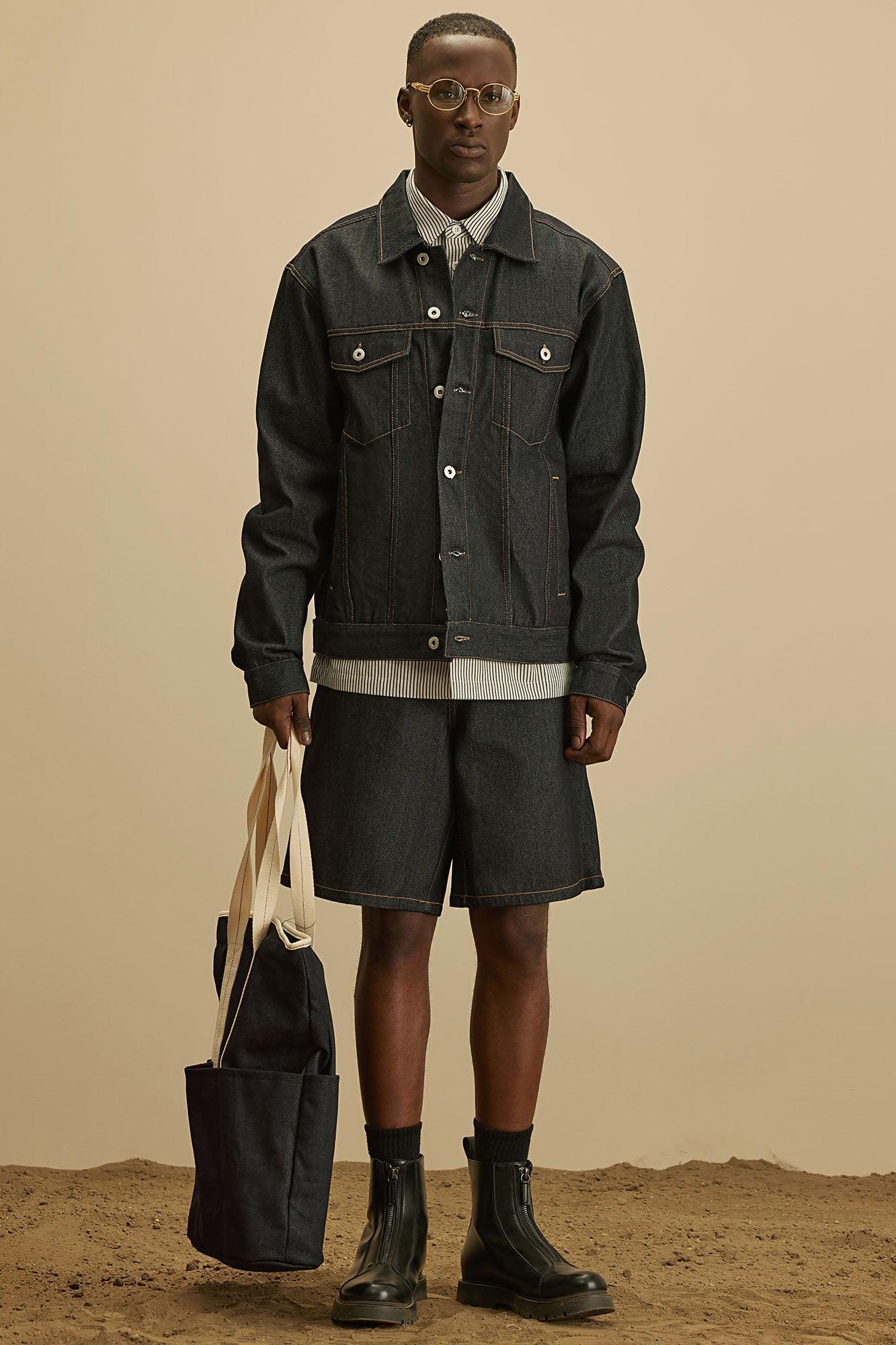 Collin Raw Denim Trucker Jacket - Indigo Product Image