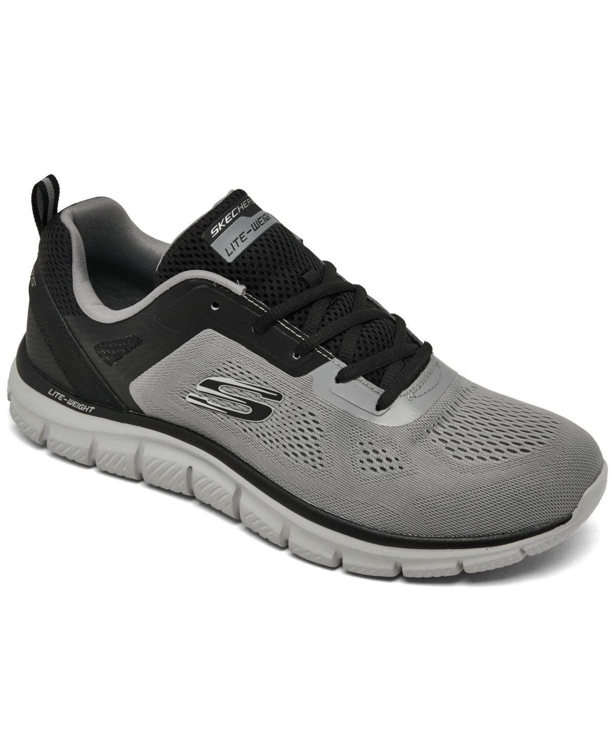 Skechers Mens Track - Broader Memory Foam Training Sneakers from Finish Line - Grey Product Image