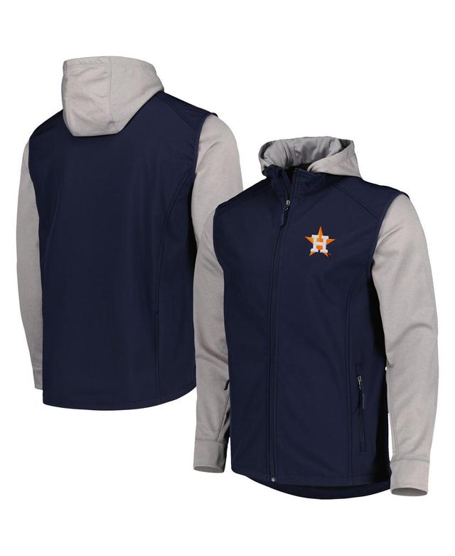 Mens Dunbrooke /Heather Gray Houston Astros Alpha Full-Zip Jacket Blue Product Image