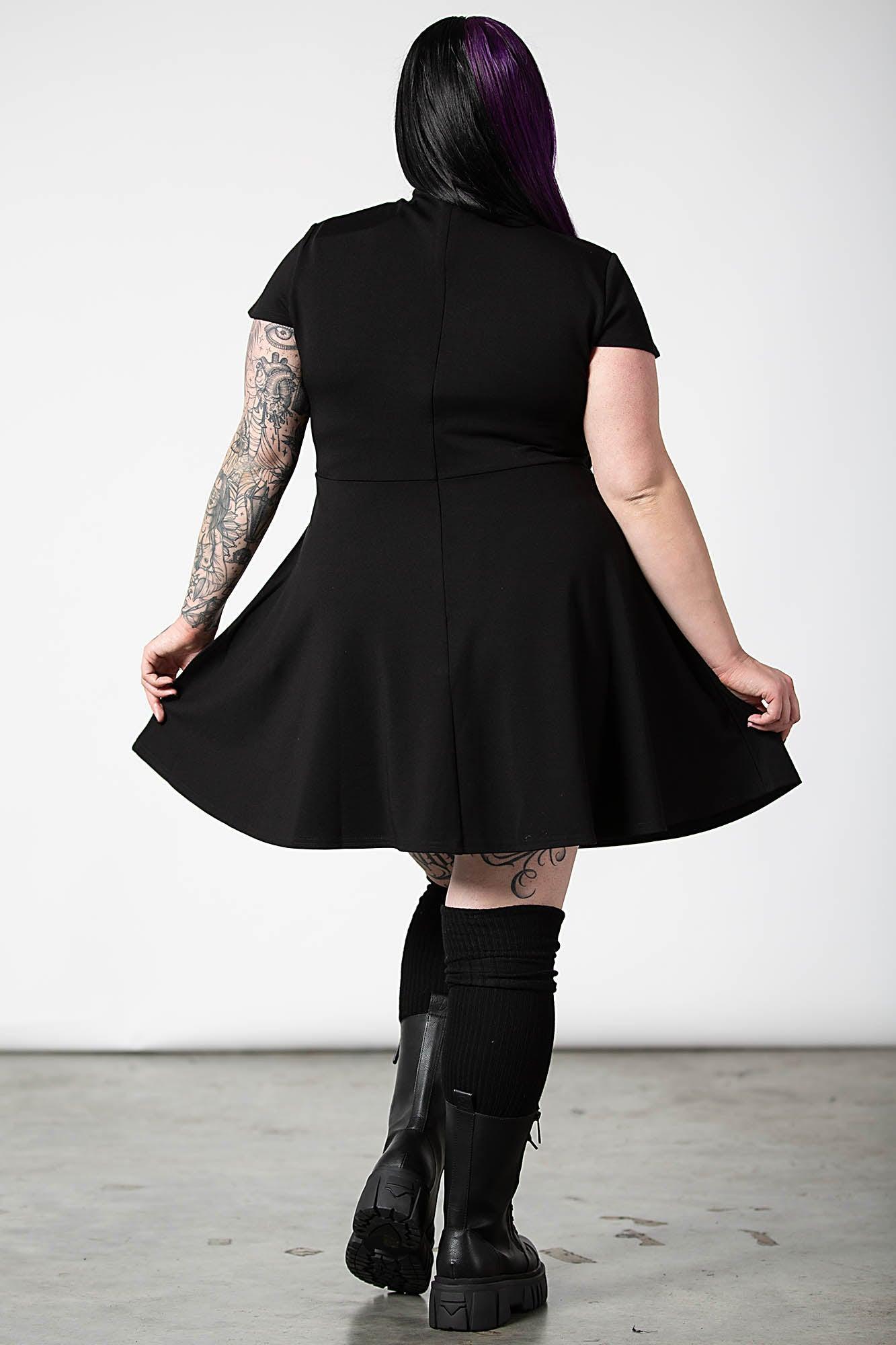 Tied Up Skater Dress [PLUS] Female Product Image