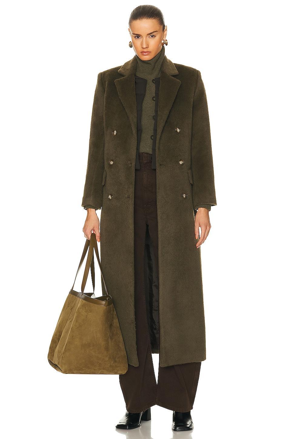 Brandon Maxwell The Arden Coat Olive. (also in ). Product Image