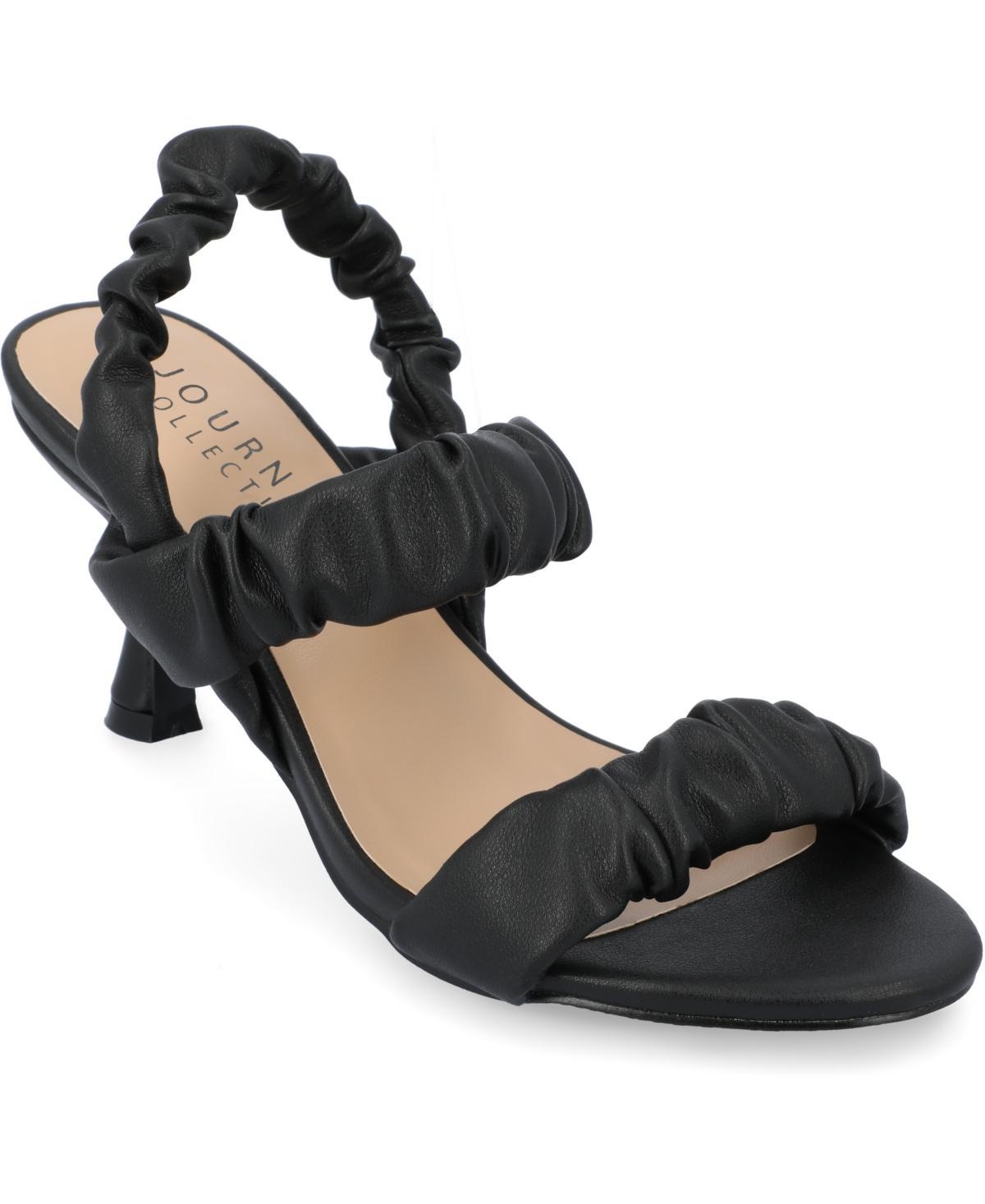 Journee Collection Womens Amaree Ruched Sandals Product Image