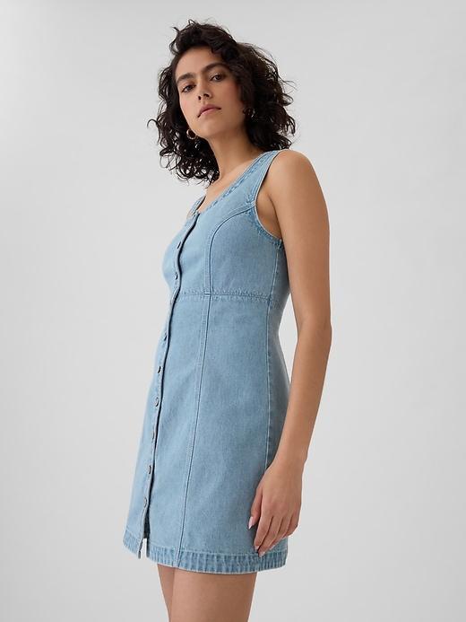 GapHeritage Denim Mini Dress Product Image