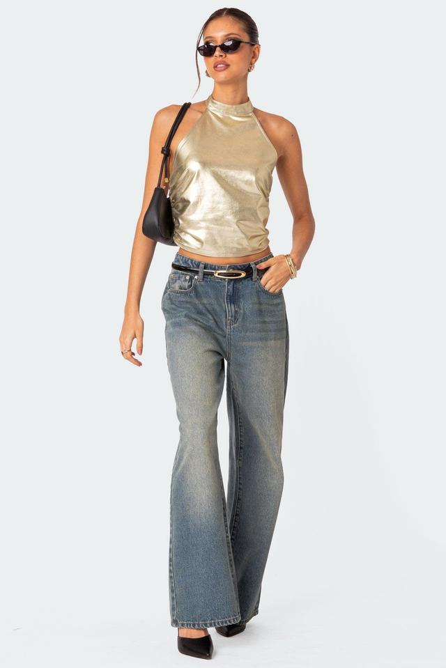 Karter Metallic Halter Top Product Image