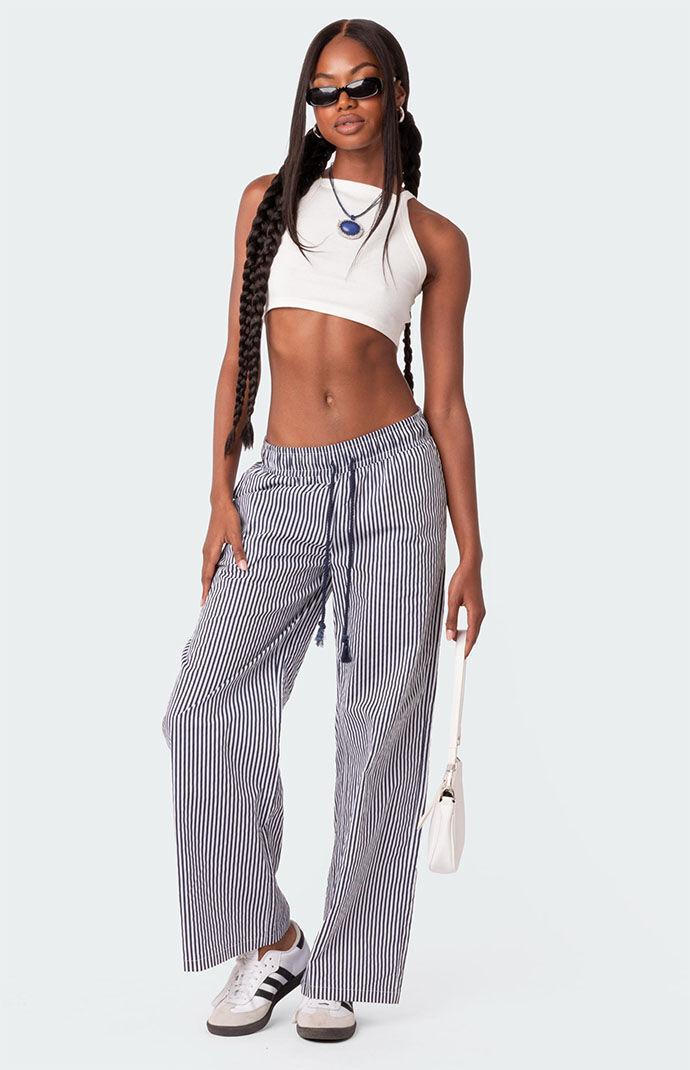 Edikted Women's Seaside Striped Pants - Product Image