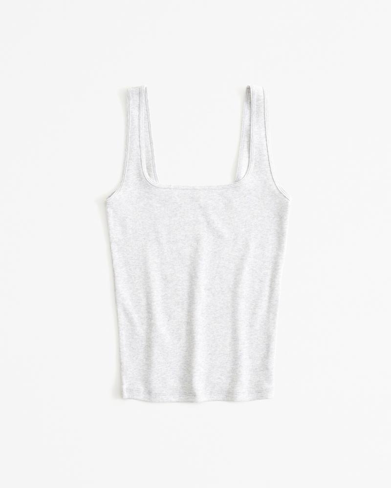 Essential Tuckable Squareneck Rib Tank Product Image