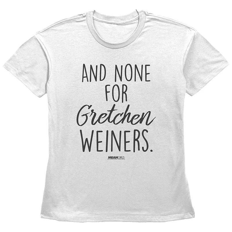 Womens Mean Girls And None For Gretchen Weiners Basic Fit Graphic Tee, Girls Product Image