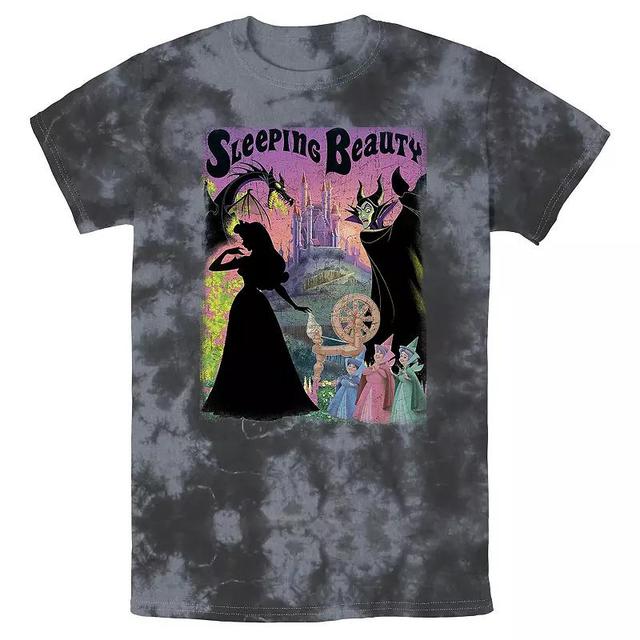 Mens Disney Sleeping Beauty Aurora Maleficent Poster Bomabrd Wash Tee Product Image