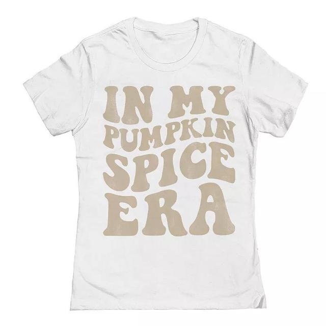 Juniors Grayson Supply Pumpkin Spice Era Tan Graphic Tee, Womens Product Image