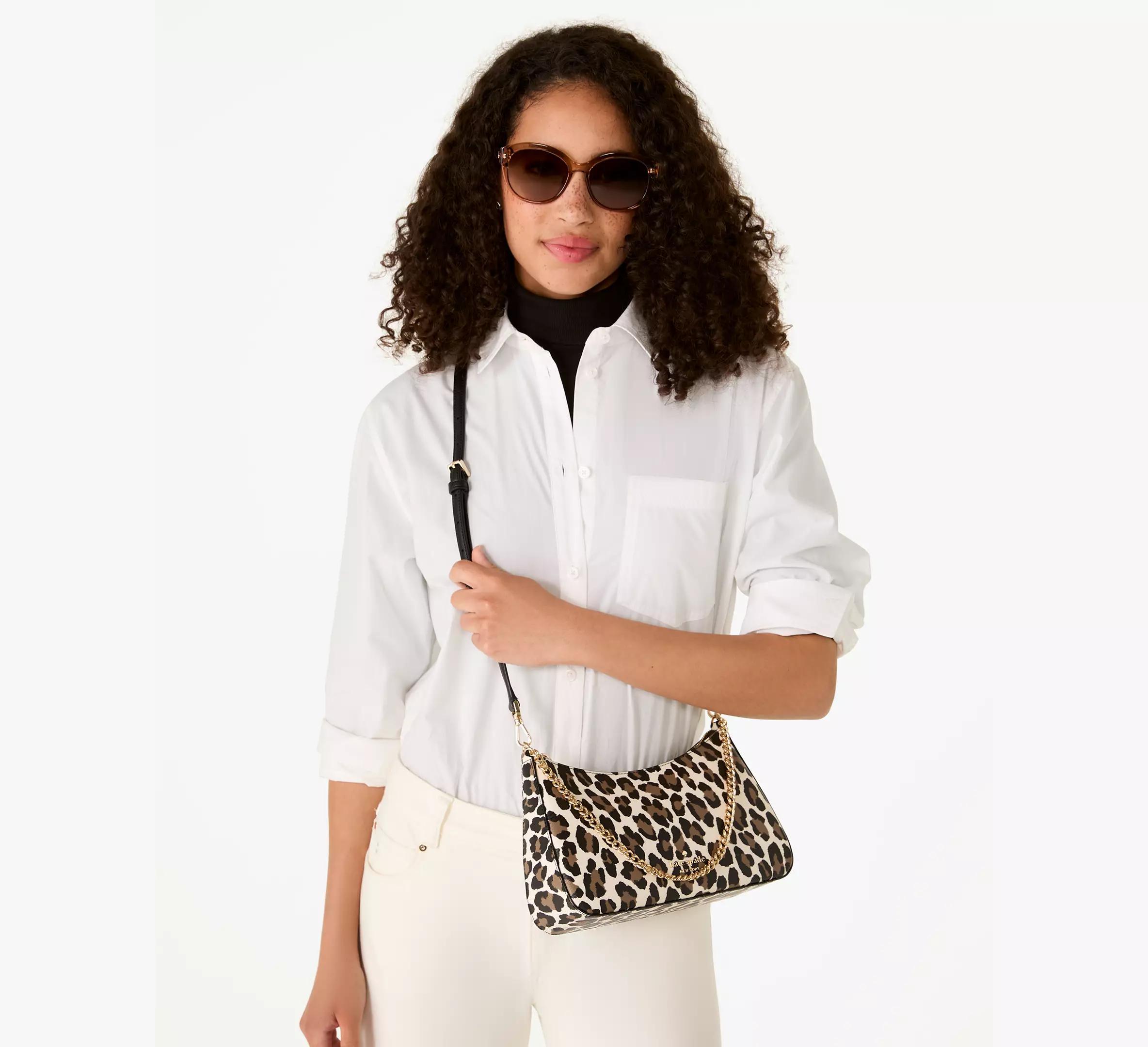 Madison Spotted Leopard Medium Convertible Crossbody Product Image