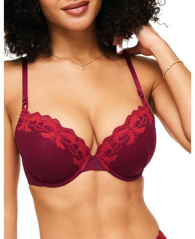 Adore Me Audrina Womens Push Up Plunge Bra Product Image