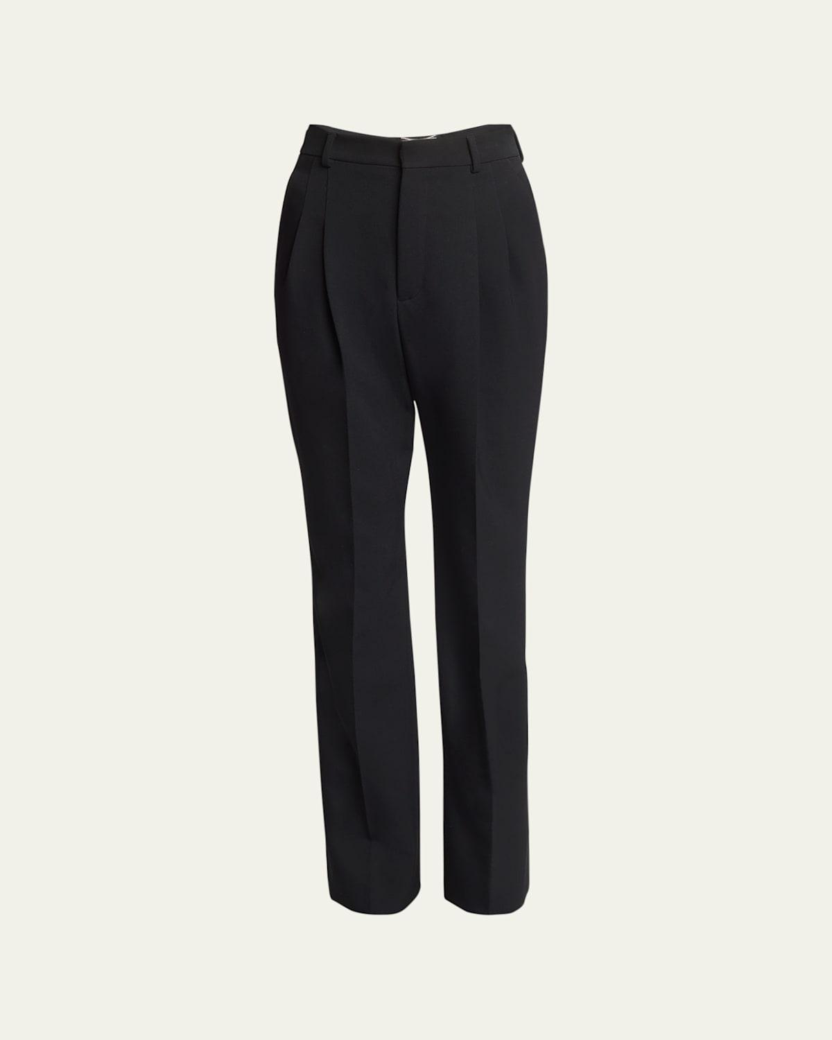 Mens Grain de Poudre Pleated Trousers Product Image